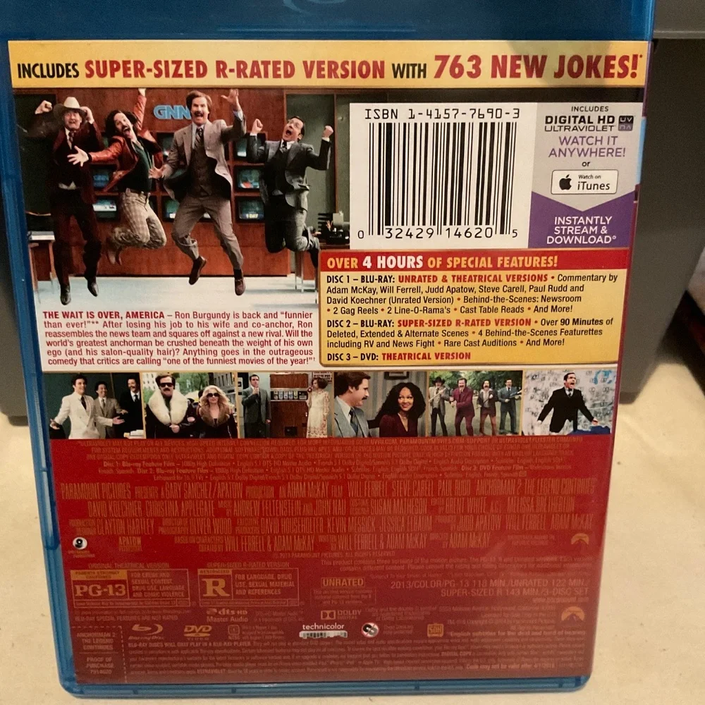 Blu Ray Disc - Anchorman 2. V55